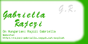 gabriella rajczi business card